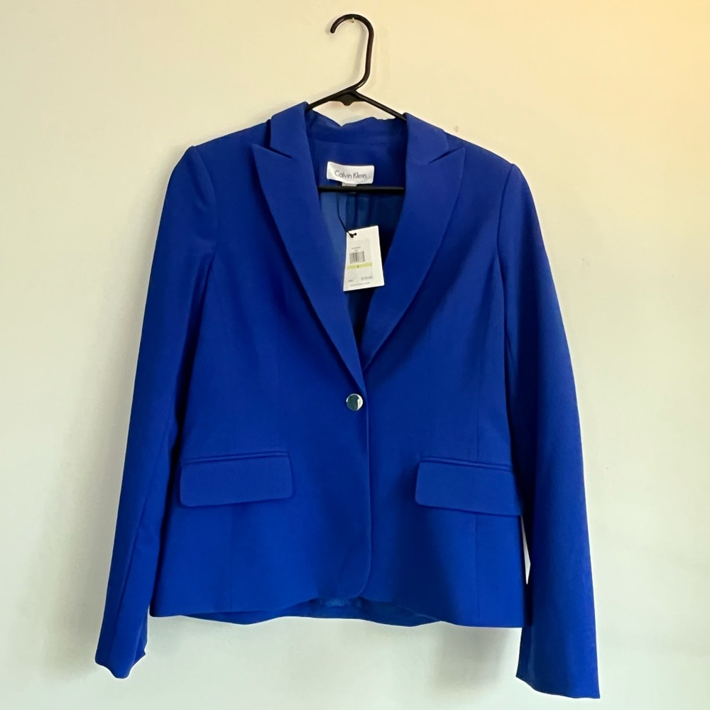 Calvin Klein Royal Blue Blazer | Size 4 | NWT